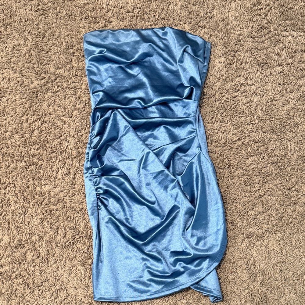 Windsor Satin Blue Dress
